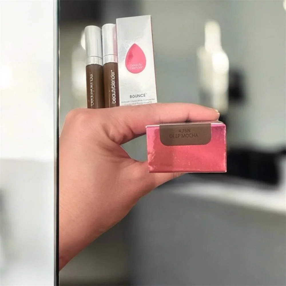 2 Tubes BeautyBlender Bounce DEEP MOCHA Airbrush Liquid Whip Concealer NIB!